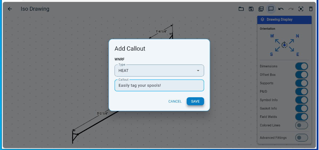 Pipe Pilot heat mapping and callout workflow