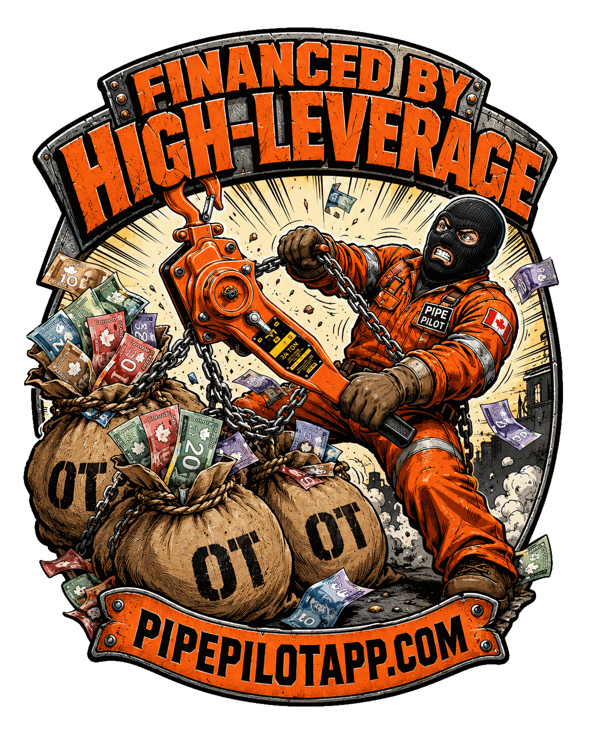 Financed by High-Leverage Pipe Pilot sticker